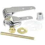 WENKO Befestigung für Holz- und Polyresin WC-Sitze - WC-Sitz Befestigungsersatz-Set