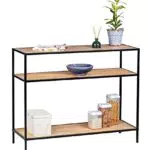 WENKO Konsolentisch Geo, Loft-Design, Konsolenregal mit 3 Ablageflächen