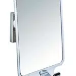 WENKO Vacuum-Loc Antibeschlag-Spiegel Quadro, Kosmetik-Spiegel Dusche und Badewanne