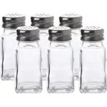 Whole Housewares Langlebige Premium Salz- und Pfefferstreuer-Set - Glaskonstruktion - Platzsparende 4 x 9
