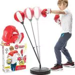 Whoobli Boxball für Kinder inkl. Boxhandschuhe, 3 - 10 Jahre