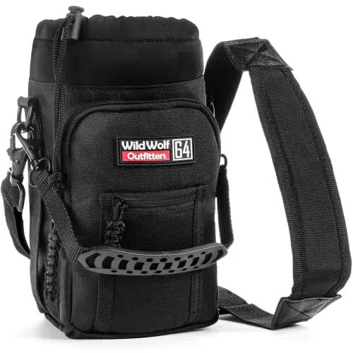 Wild Wolf Outfitters Tasche für Trinkflasche Molle Flaschenhalter Rucksack mit Verstellbarem Gurt und 2