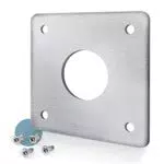 wildtier herz, Spechtschutz für Nistkasten 28mm - Sicherer Fluglochschutz aus Edelstahl inkl. Schrauben - Zubehör für Nistkästen und Vogelhaus