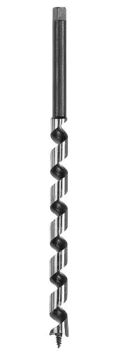wolfcraft Holzbalkenbohrer, Sechskant-Schaft, Ø 16 mm I 7673010 I Für Bohrungen in Holzbalken