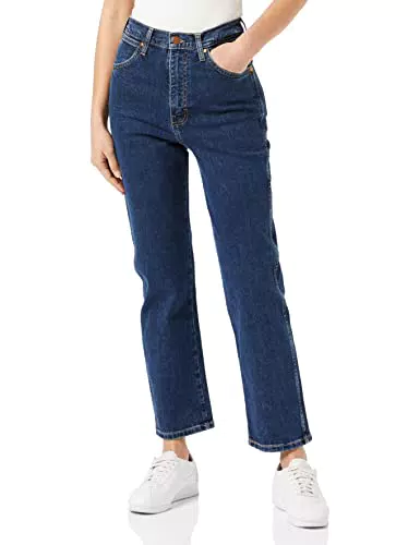 Wrangler Damen WILD West Jeans, Dunkelblau