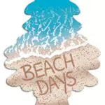 WUNDER-BAUM Auto-Lufterfrischer I Anhänger für langanhaltenden Duft im Auto oder zu Hause I Beach Days