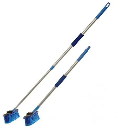 YACHTICON Aluminium Teleskop Waschbürste Standard 130 cm