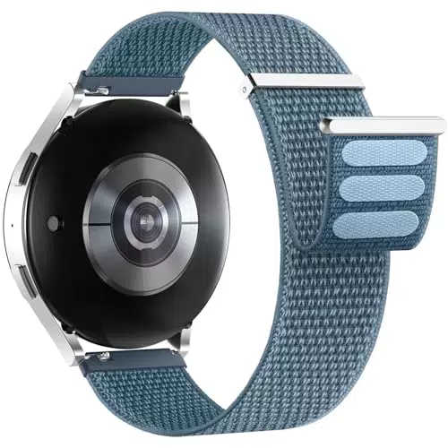 Yoohoo 20mm Nylon Armband Kompatibel mit Samsung Galaxy Watch6/5/4/Active2 40mm 44mm / Watch6 Classic 43mm 47mm / Watch5 Pro 45mm / Watch4 Classic 42mm 46mm