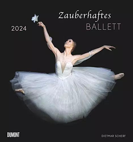 Zauberhaftes Ballett 2024 Wandkalender 45, 0 x 48, 0 cm Spiralbindung