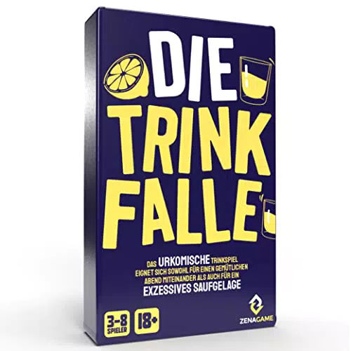 ZENAGAME Die Trinkfalle, Trinkspiel Trinkspiele für Erwachsene - 300 Verschiedene Karten - Kartenspiele für Erwachsene