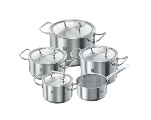 ZWILLING Kochtopf-Set, 5-tlg., 4 Deckel, Induktionsgeeignet