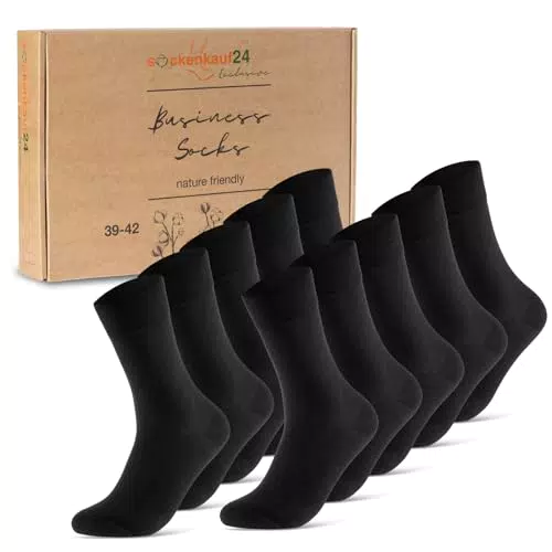 10 Paar Premium Socken Herren Damen Baumwolle Komfortbund ohne Naht 70101T
