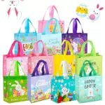 Ostern Geschenktüte mit Griffen aus Vlies - Wiederverwendbare Oster Verpackung