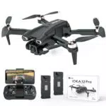 12PRO Drohnen mit Kamera Bürstenlosem Motor Drone für Anfänger und Erwachsene mit Motorisch Verstellbare 135° Camera 1080P HD 2 Kameras Drohen 5G WIFI FPV RC Faltbar Quadcopter Höhenhaltung 2 Akkus