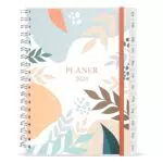 Tagebuch A5 Wochenplaner mit Monatsregistern und Rücktasche - Flexibler Einband - Einfache Organisation des täglichen Lebens