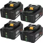 Ersatzakku für Makita BL1850 Li-ion Akku 5500mAh - Kompatibel mit BL1860B BL1855 BL1840 BL1830 BL1835 BL1820B BL1815 - LED Indikator