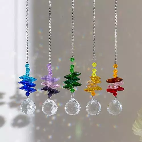 Kristall Sonnenfänger Anhänger - Regenbogen Maker aus Glas