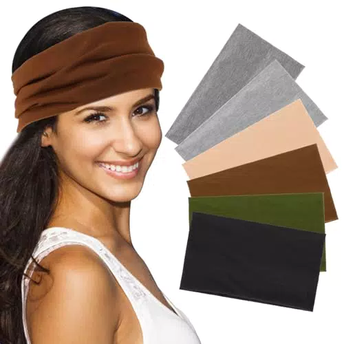 Damen Haarband für Yoga und Fitness - Elastisches Stirnband, rutschfest und schweißabsorbierend