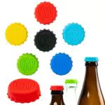 Aktiv Flaschenverschluss aus Silikon für Bierflaschen - Praktischer Schutz für KO Tropfen - Haushalt Gadgets