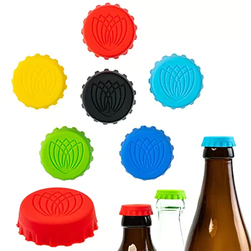 Aktiv Flaschenverschluss aus Silikon für Bierflaschen - Praktischer Schutz für KO Tropfen - Haushalt Gadgets