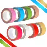 8 Rollen Washi Tape Set Klebeband Bunt 15 mm x 5m Goldfolie Fliesennahtband Selbstklebend dekorative Masking Tape für DIY Scrapbooking Geschenkverpackung