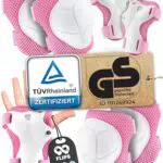 99FLIPS Knieschoner Kinder 3 Jahre Schoner Inliner Kinder - TÜV Rheinland GS Siegel FLASH - XS Pink - Protektoren - Knieschützer Kinder Protektoren Knie- und Ellenbogenschützer