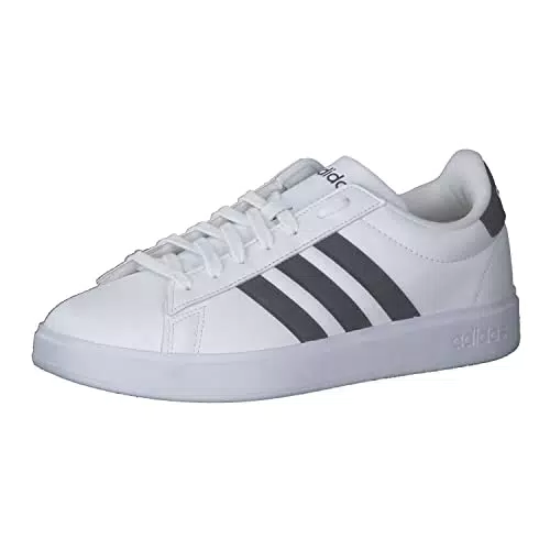 Adidas Herren Grand Court 2.0 Sneaker, FTWR White/Legend Ink/Ecru Tint