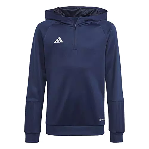 ADIDAS HK8068 TIRO23 C Hood Y Sweatshirt Unisex Kids Team Navy Blue 5-6A