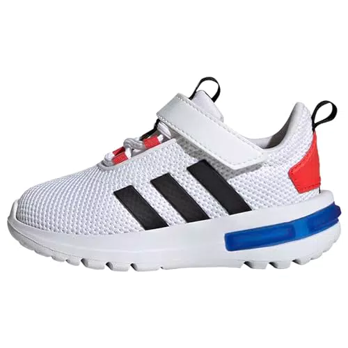 adidas Unisex Baby Racer TR23 Kids Shoes-Low, FTWR White/core Black/Bright red