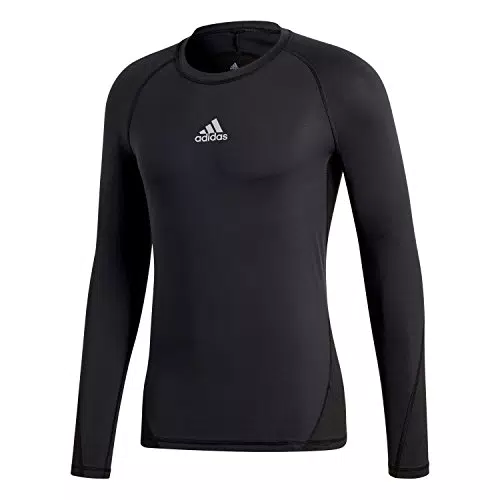 adidas Kinder Alphaskin Langarmshirt - Schwarz