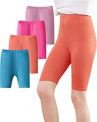 Adorel Mädchen Kurze Leggings Sommer Dünn Shorts Hosen Radlerhosen - Größe 130