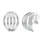 Airokiy Clip Ohrringe, Chunky Ohrringe Silber 925 für Damen