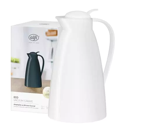Alfi Isolierkanne Eco aus Kunststoff - Weiß - 1,0 l