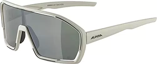 ALPINA BONFIRE Q-LITE - Verspiegelte, Kontrastverstärkende & Beschlagfreie Sport- & Fahrradbrille Mit 100% UV-Schutz Für Erwachsene