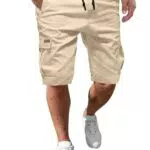 AlvaQ Cargo Shorts Herren Baumwolle Chino Stretch Sommer Shorts mit Sechs Taschen