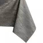 AmeliaHome Tischdecke oval 140x200 cm Tischtuch Tafeldecke Fleckschutz Lotuseffekt Abwaschbar Wasserabweisend Ornament Vesta Kakao