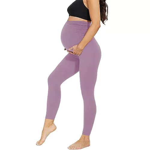 AMIYOYO Umstandsleggings High Waist für Schwangere - Blickdicht & Stretch