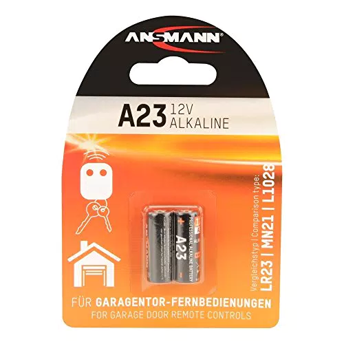 ANSMANN Alkaline Batterie A23/LR23 - 12V Batterie insbesondere für Garagentor-Fernbedienungen mit langer Haltbarkeit - Zusätzlich auch für Taschenrechner