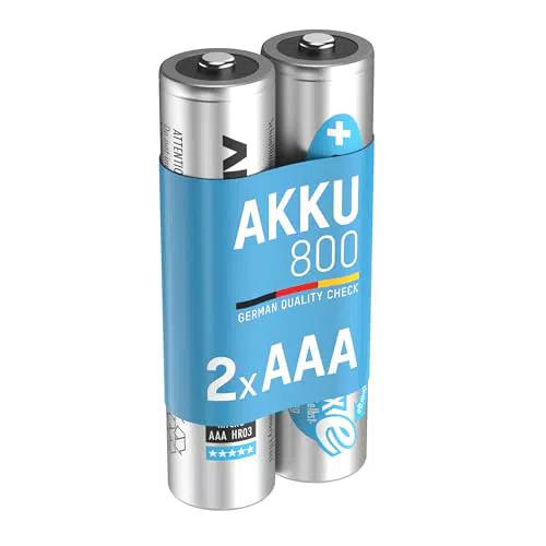ANSMANN Akku AA Mignon 1300 mAh 1, 2V NiMH für Schnurlostelefon 2 Stück - Wiederaufladbare Batterien mit geringer Selbstentladung maxE - Akkus ideal für DECT Telefon schnurlos - Rechargeable Battery
