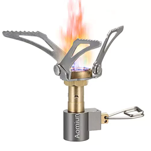 Outdoor Gasbrenner Aomiun Gaskocher Ultraleicht Faltbar Tragbar - Camping Kocher 2700W