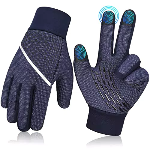 Kinder Winter Fahrradhandschuhe von AOTOW: Touchscreen Outdoor Sporthandschuhe für Jungen und Mädchen
