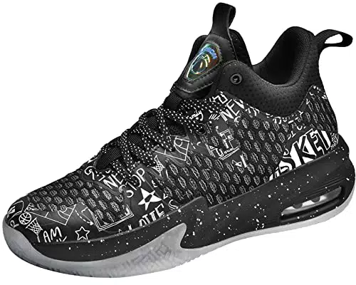 ASHION Herren Basketballschuhe High Top Sneaker für Outdoor-Sportarten