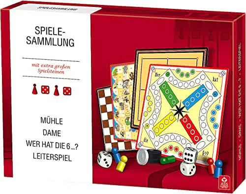 ASS 22570310 Altenburger 22570310-Spielesammlung mit extra großen Spielsteinen