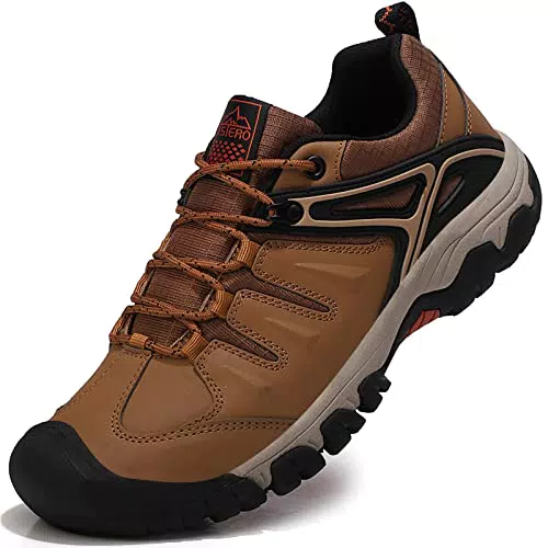 ASTERO Sneaker Herren Leicht Wanderschuhe Gelb 43