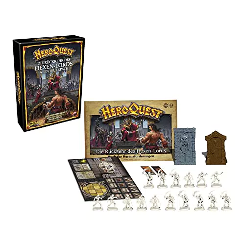HeroQuest Abenteuerpack: Die Rückkehr des Hexen-Lords - Dungeon Crawler Spiel ab 14 Jahren