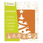 Avenue Mandarine Schablonen-Set für Kinder ab 3 Jahren, 15 x 15 cm, für Filz- und Farbstifte - Weihnachtsgeschenk