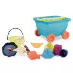 B. Toys Sandspielzeug Set mit Bollerwagen - 11 Teile für Sandkasten und Strand