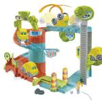 Clementoni Baby-Parkhaus - Spielzeug für Babys & Kinder ab 18 Monaten - Auto-Spielzeug aus recyceltem Material
