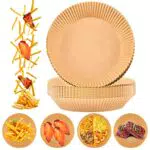 Backpapier, 50pcs Backpapier für Heißluftfritteuse