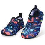 Badeschuhe Kinder Wasserschuhe, Schwimmschuhe Strandschuhe Barfußschuhe Jungen Mädchen Aquaschuhe Baby rutschfeste Sportschuhe Aquasocken Schwimmbad Urlaub Must Haves（Bitte Zwei Größen vergrößern）